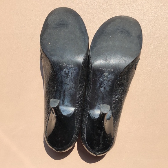 Dark Grey/Black Metallic Pump 👠 Nine West - Picture 7 of 8